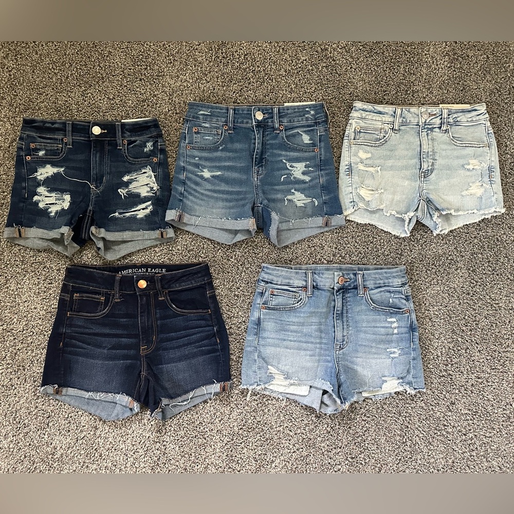 American Eagle Denim Shorts for sale! ALL size 2!